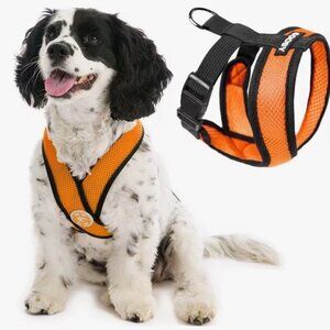 NEW Gooby Comfort X Mesh Dog Harness Bright Orange Adjustable Size Medium
